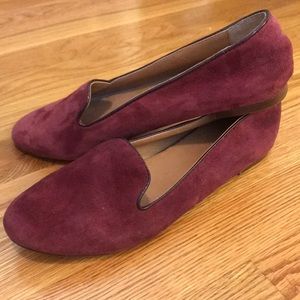 JCREW Suede Maroon Flats